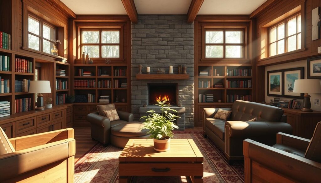 Minecraft living room design