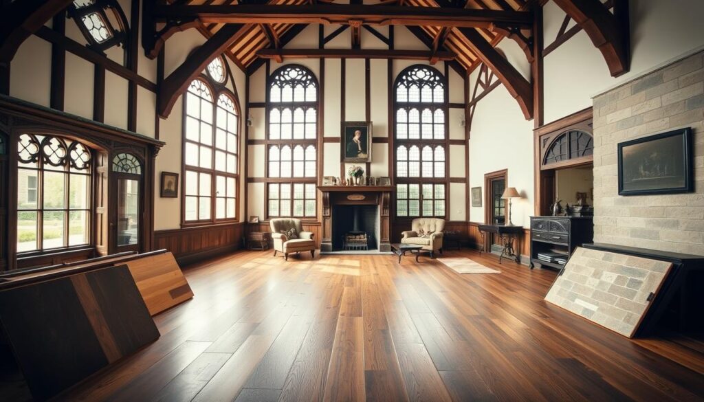 Tudor home interior flooring options