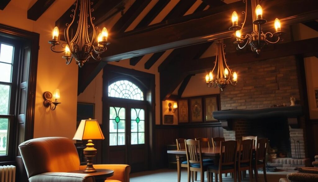 Tudor home lighting