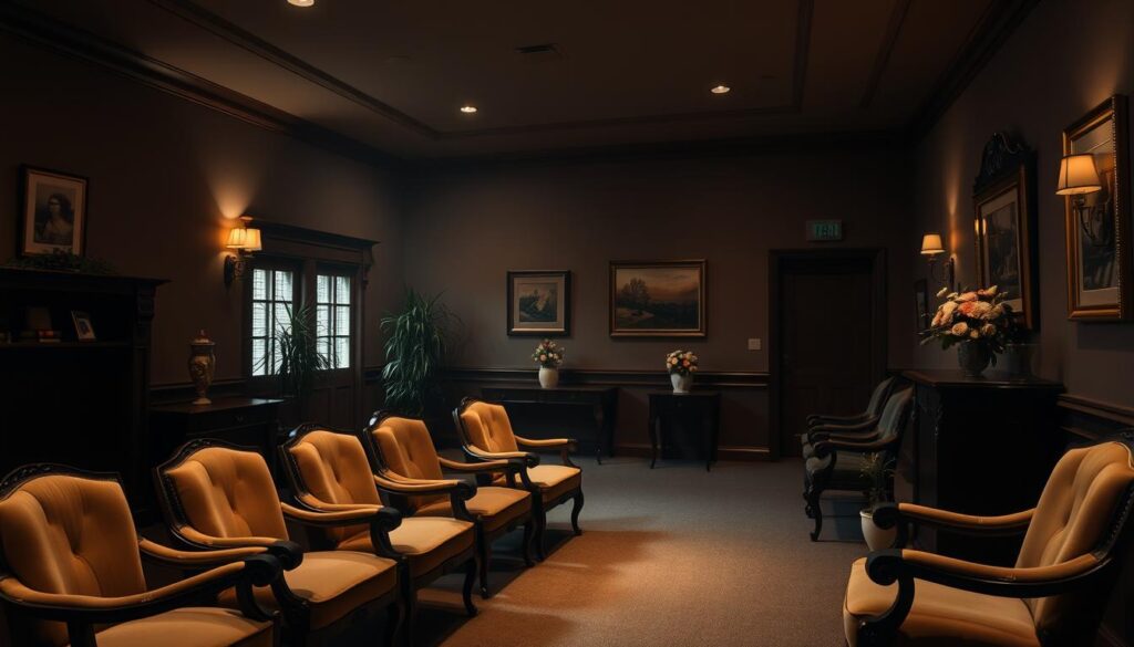 funeral home ambiance