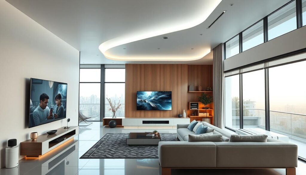 futuristic home interior