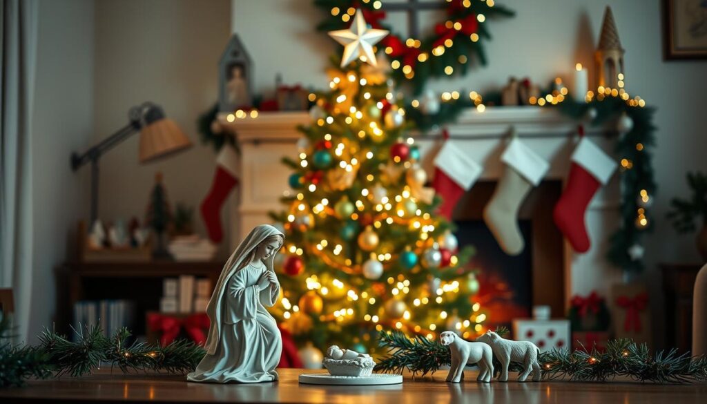 home interior nativity set