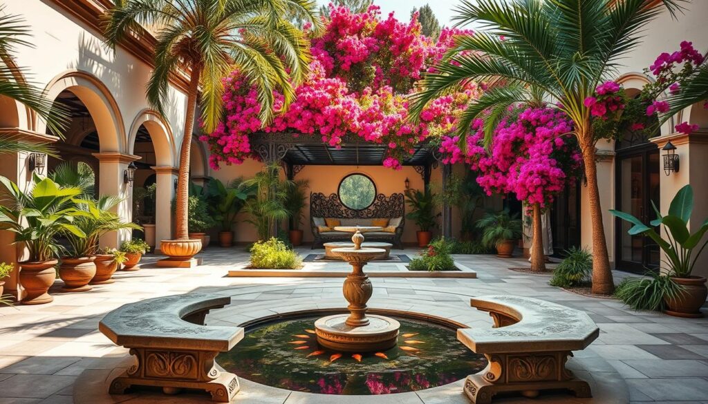 home plans with interior courtyard