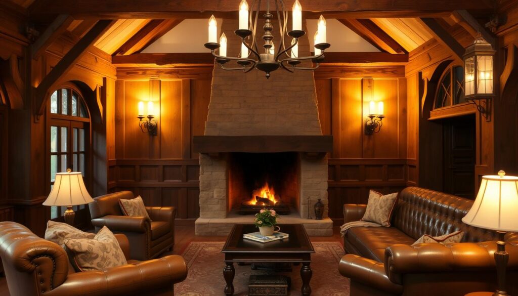 tudor home interior lighting