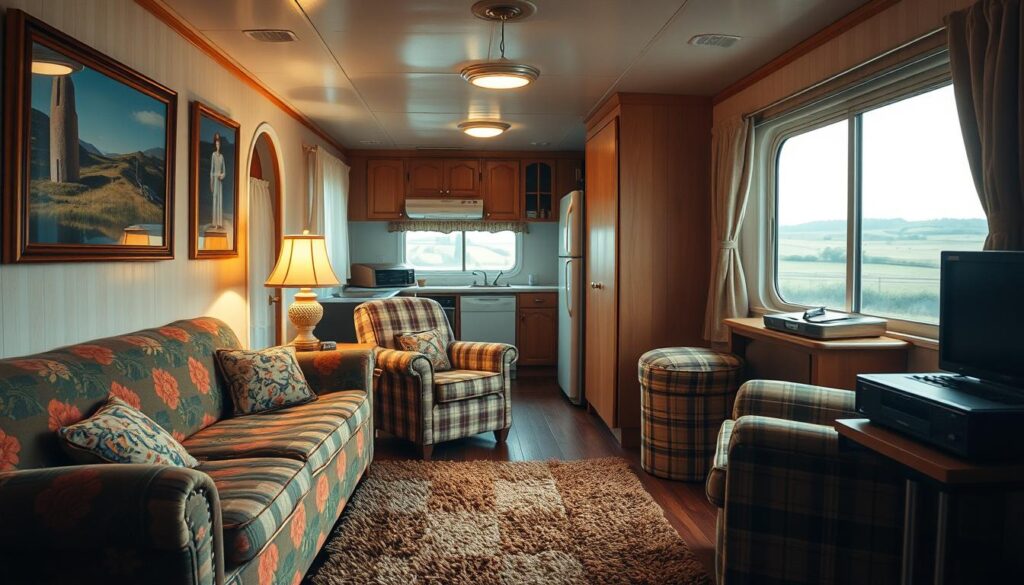 1980s mobile home interior