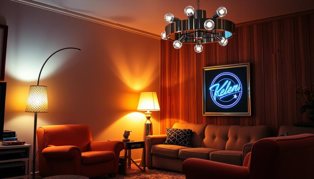 80s home interior lighting