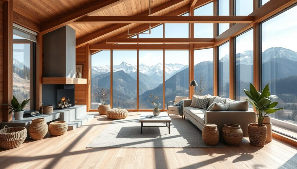 Scandinavian mountain retreat interior design