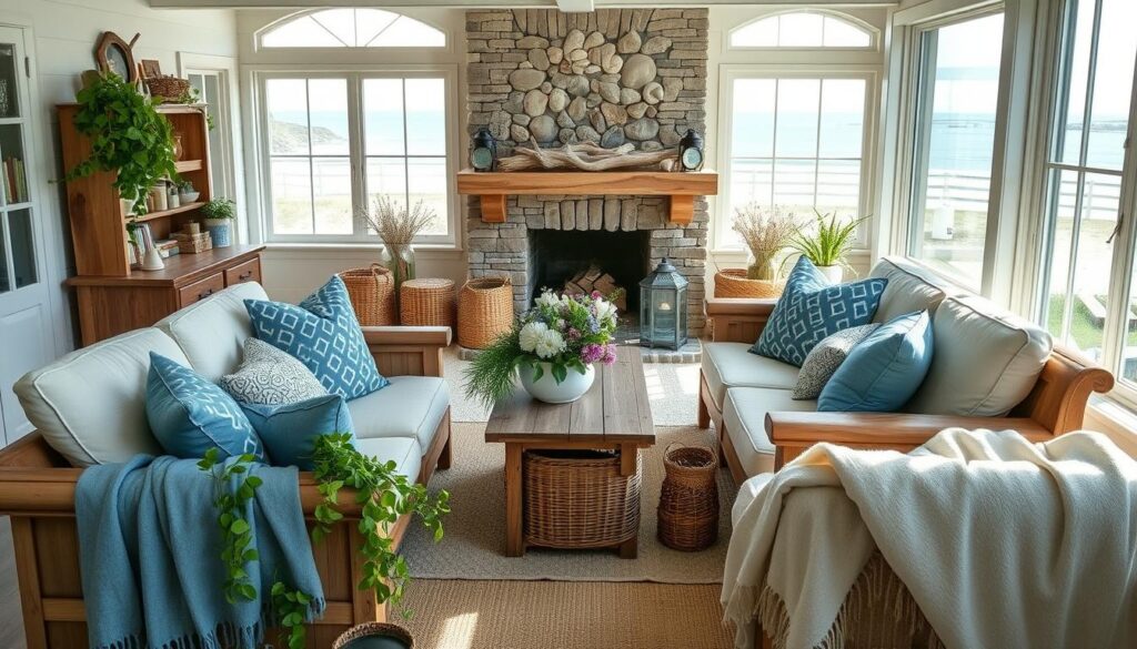 costal farmhouse home interior