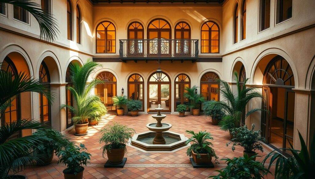 homes with interior courtyard