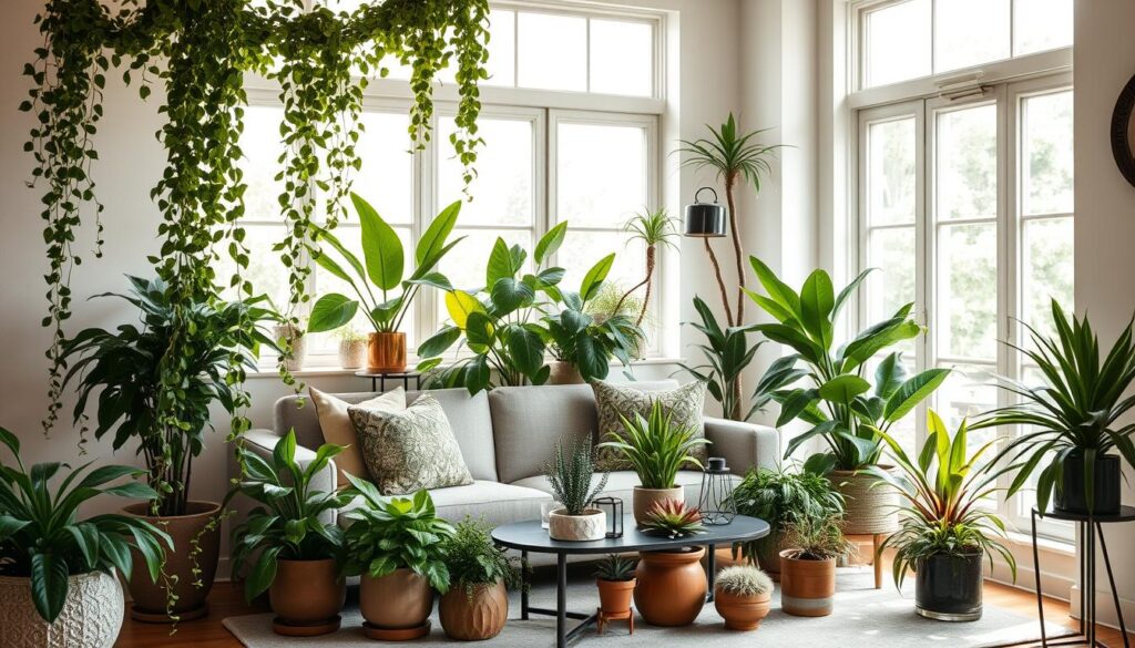 indoor plants styling