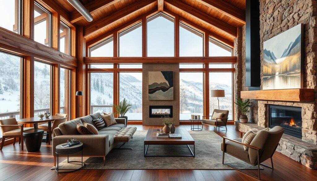 modern mountain home interior design