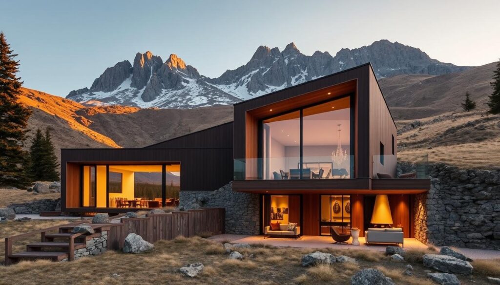 modern mountain home interiors