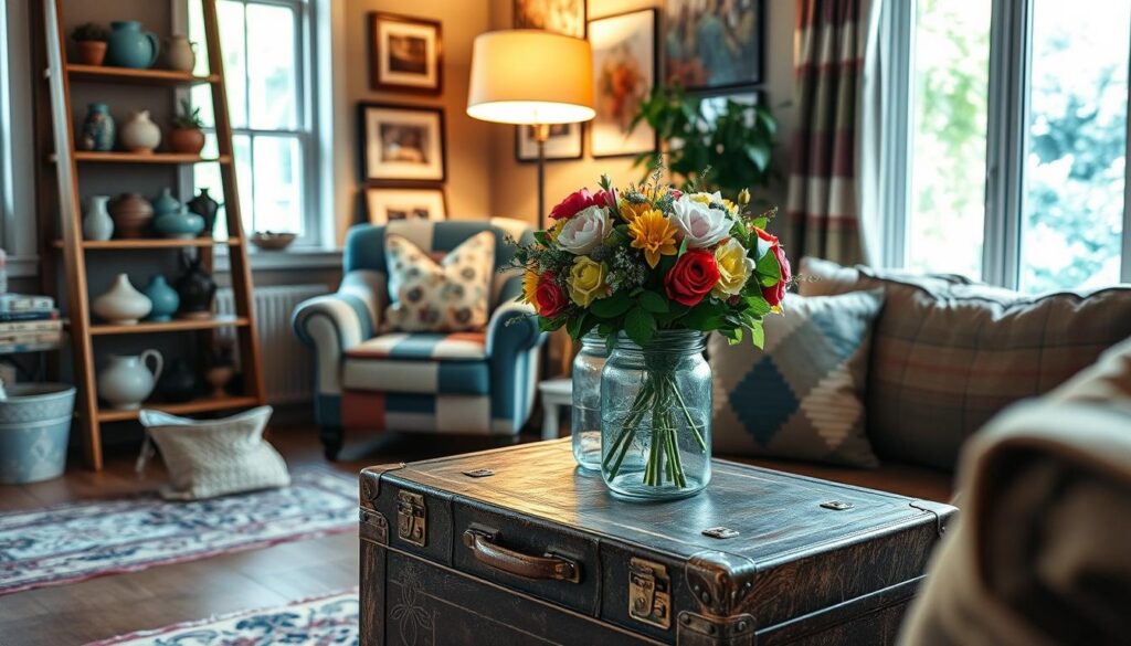 repurposing old items into new decor